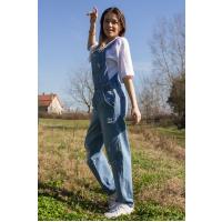 Bahçıvan Denim Yırtık Tulum G1189