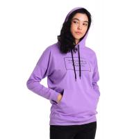 Lila Baskılı Sweatshirt G1006-1