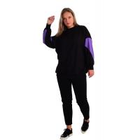 Casual  Siyah Sweatshirt  G1069-3