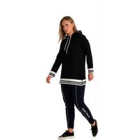 Çizgili Kapüşonlu Sweatshirt G1070-1