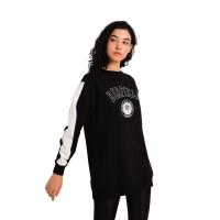 Siyah Basıc Sweatshirt G1077-2