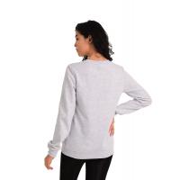 Gri Şardonlu Sokak Stili Sweatshirt G1075